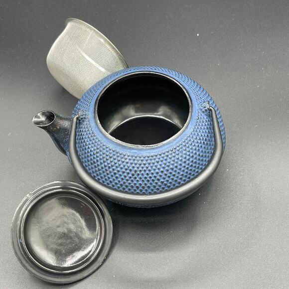 Vintage Japanese Cast Iron Tetsubin Kettle Teapot Hobnail - Picture 12 of 16